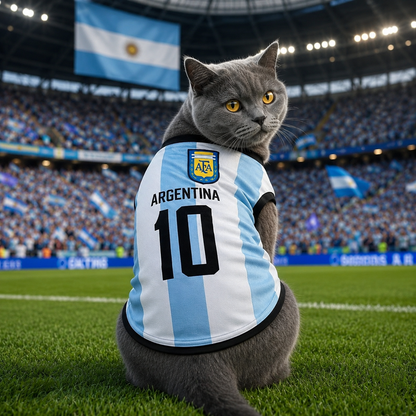 Dog And Cat World Cup Football Jersey
