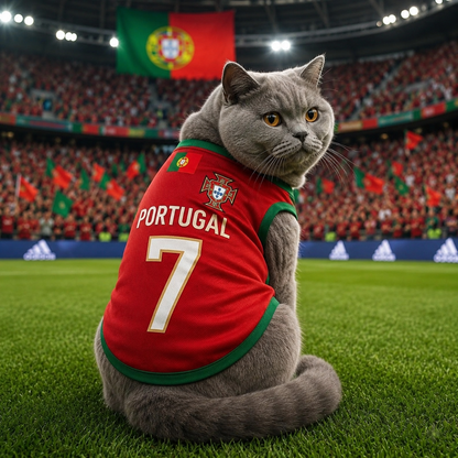 Dog And Cat World Cup Football Jersey