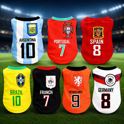 Dog And Cat World Cup Football Jersey